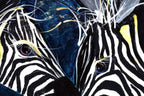 Zebras - Original - SOLD by artist Rozanne Bell - Wyecliffe Galleries