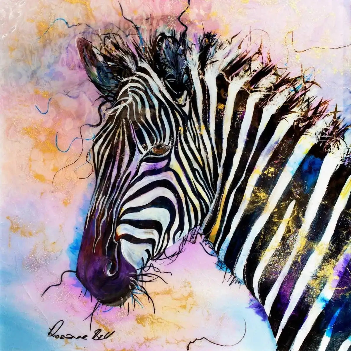 Zeid - original - SOLD by artist Rozanne Bell - Wyecliffe Galleries