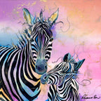 Zumba And Zede - Original - SOLD by artist Rozanne Bell - Wyecliffe Galleries