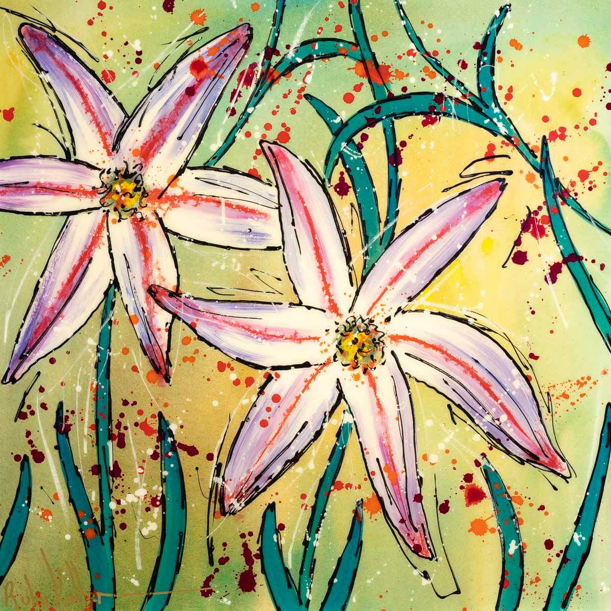 Blume - Original - SOLD by artist Ruby Keller - Wyecliffe Galleries