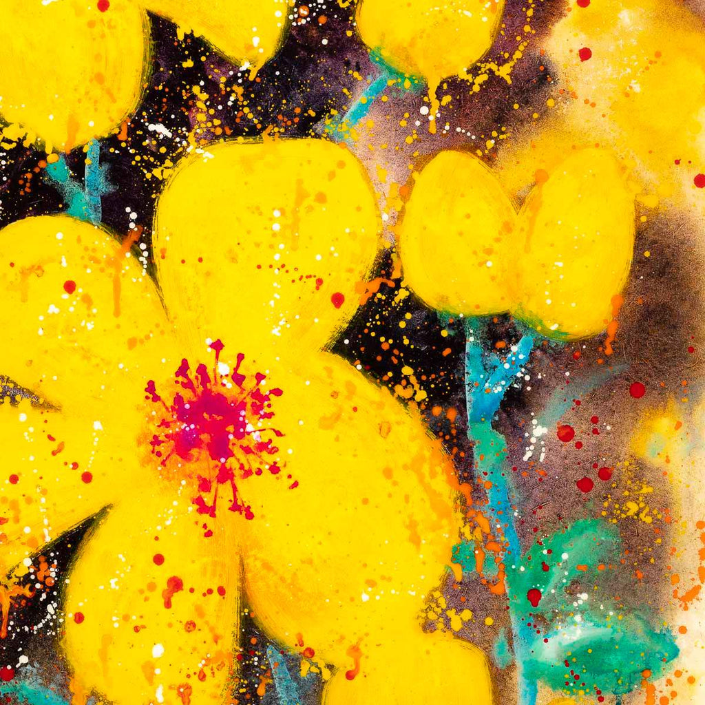 Bold Bloom - Original by artist Ruby Keller - Wyecliffe Galleries