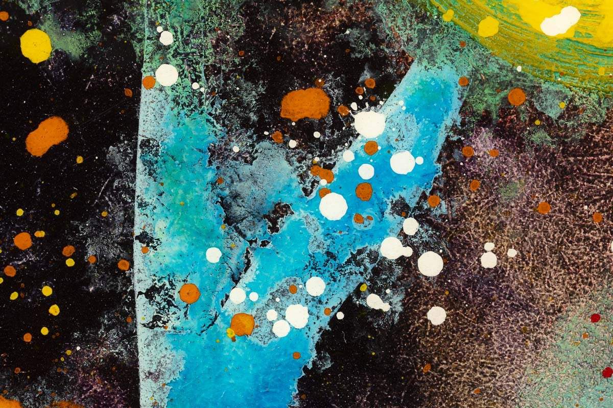 Bold Bloom - Original by artist Ruby Keller - Wyecliffe Galleries