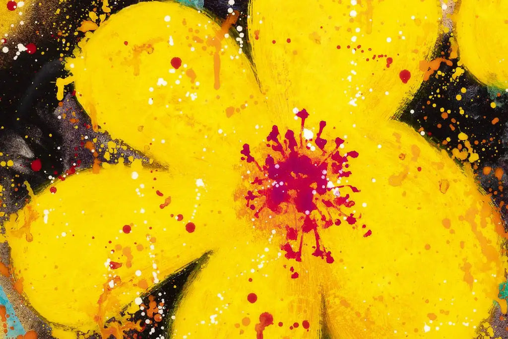 Bold Bloom - Original by artist Ruby Keller - Wyecliffe Galleries