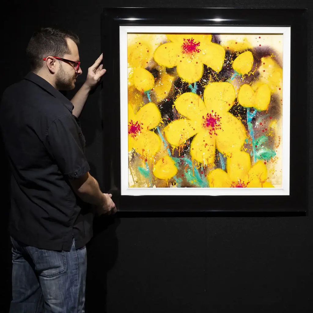 Bold Bloom - Original by artist Ruby Keller - Wyecliffe Galleries