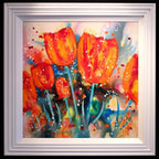 Bright Tulips - SOLD by artist Ruby Keller - Wyecliffe Galleries
