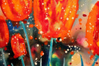Bright Tulips - SOLD by artist Ruby Keller - Wyecliffe Galleries
