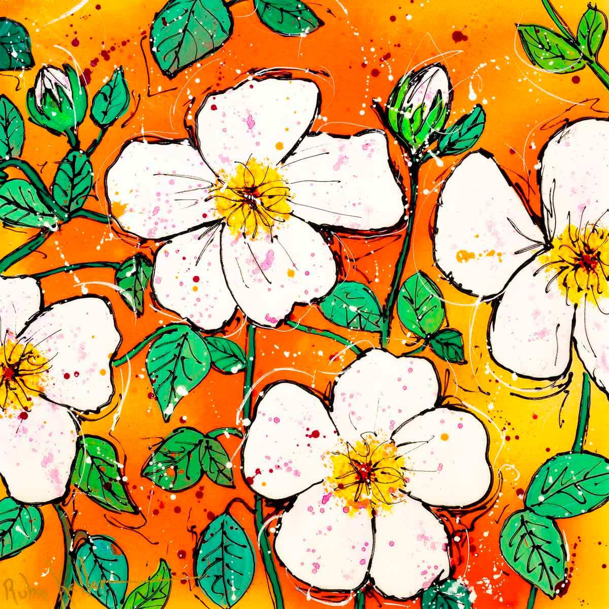Fleur - Original by artist Ruby Keller - Wyecliffe Galleries