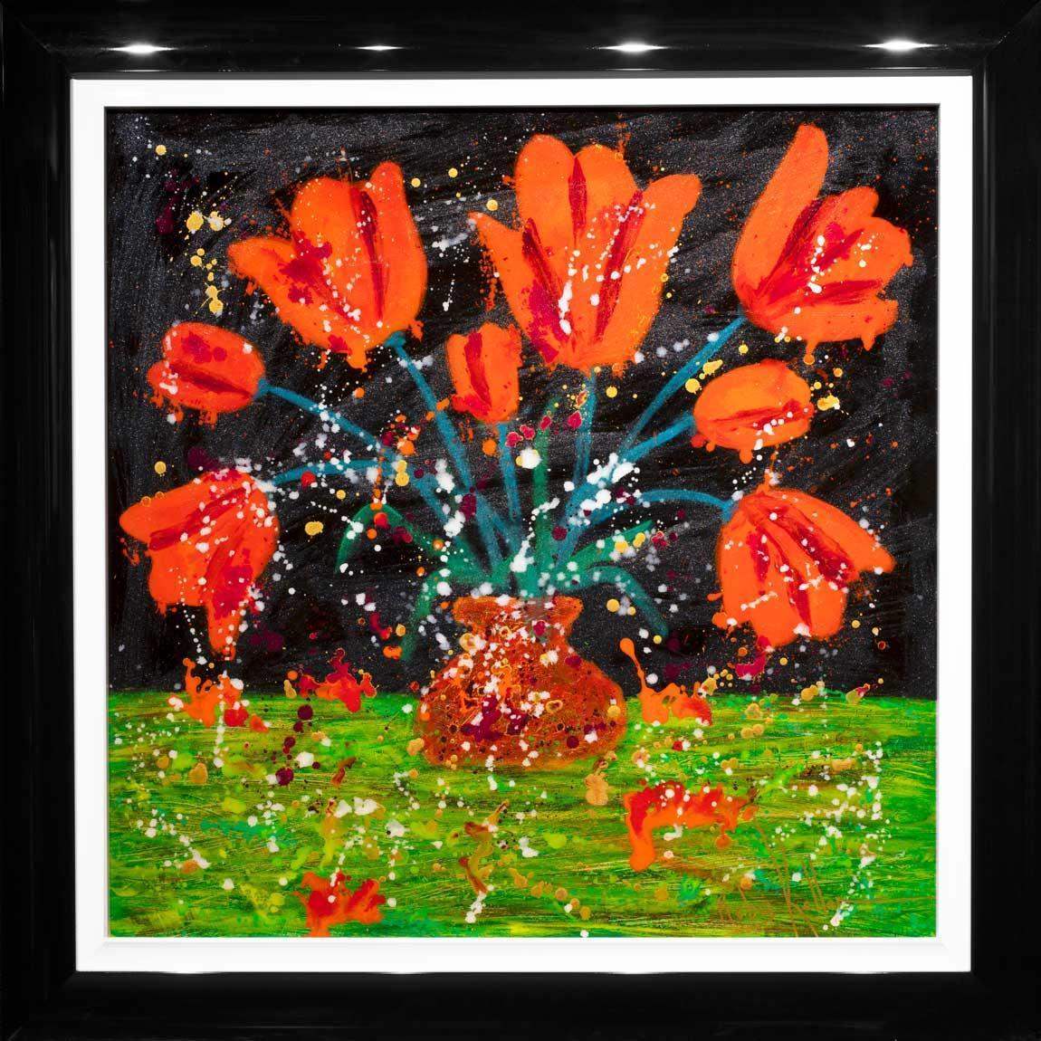 Flower Arranging - SOLD by artist Ruby Keller - Wyecliffe Galleries