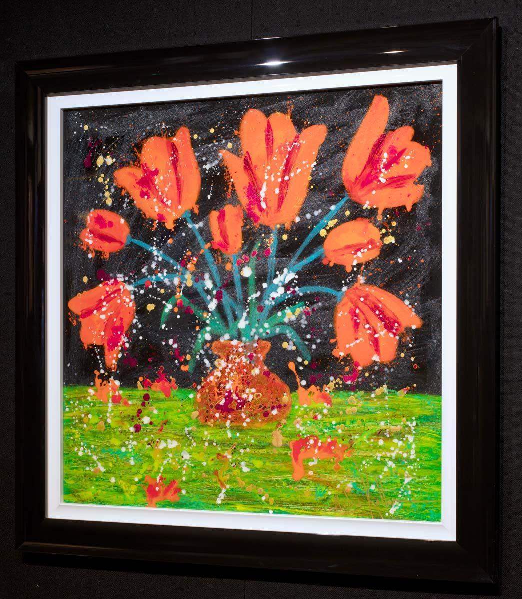 Flower Arranging - SOLD by artist Ruby Keller - Wyecliffe Galleries
