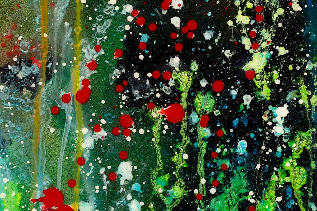 Flower Power - Original by artist Ruby Keller - Wyecliffe Galleries