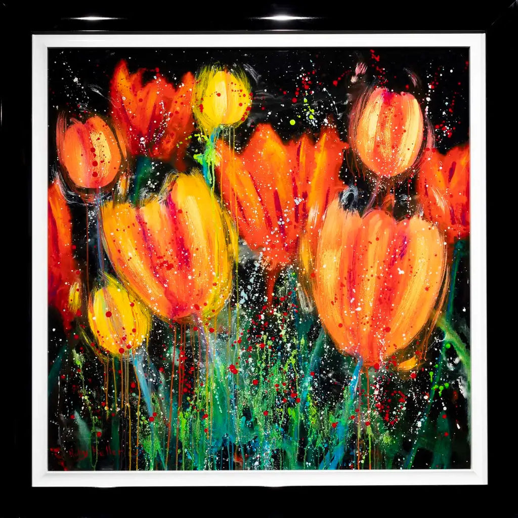 Flower Power - Original by artist Ruby Keller - Wyecliffe Galleries