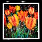 Flower Power - Original by artist Ruby Keller - Wyecliffe Galleries