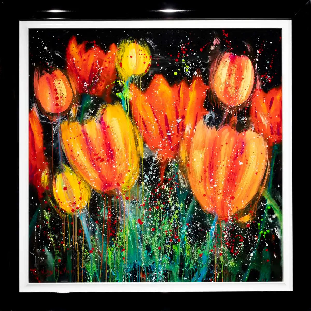 Flower Power - Original by artist Ruby Keller - Wyecliffe Galleries