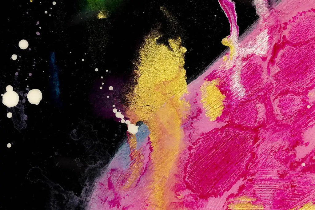 Fuschia Fields - Original by artist Ruby Keller - Wyecliffe Galleries