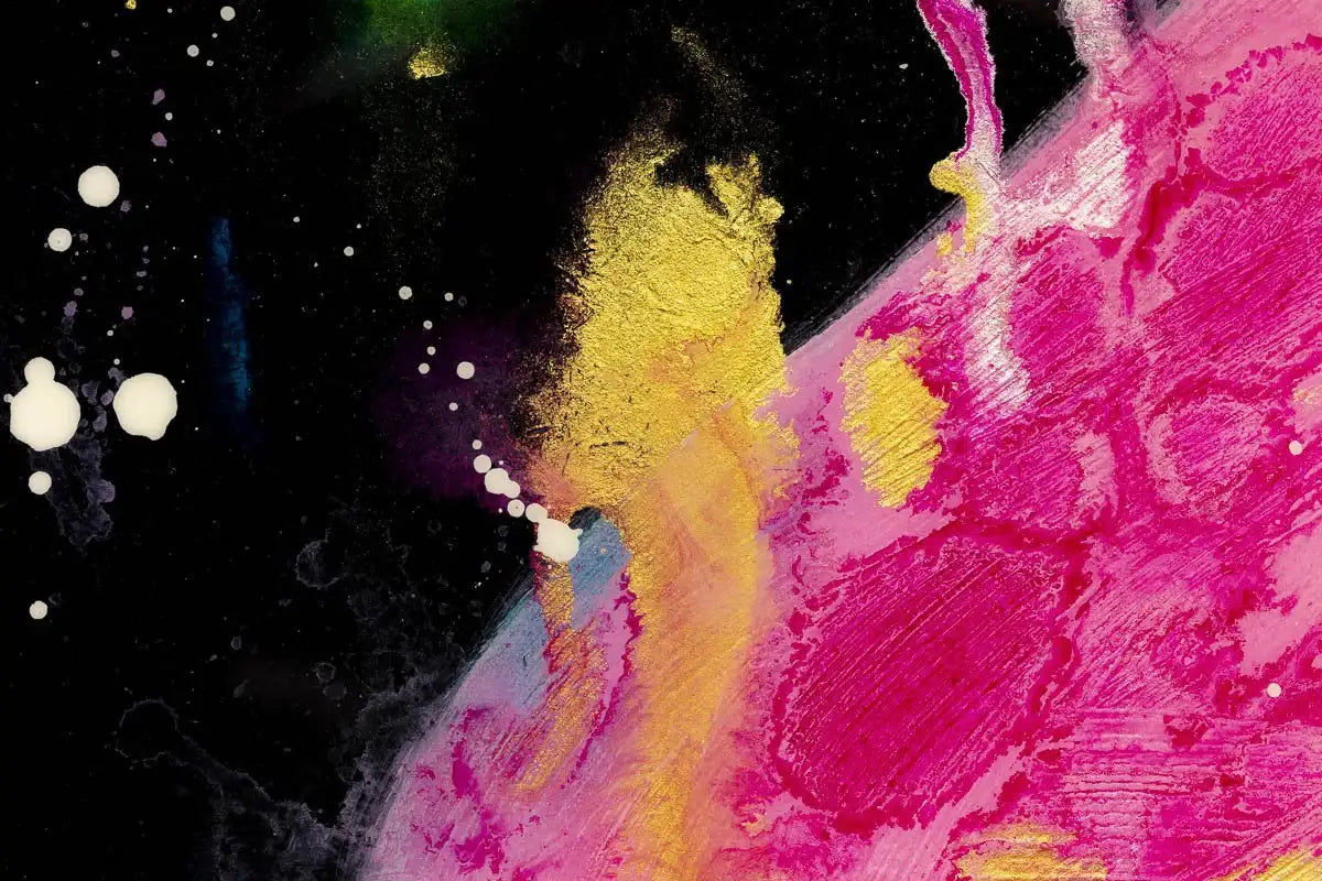 Fuschia Fields - Original by artist Ruby Keller - Wyecliffe Galleries