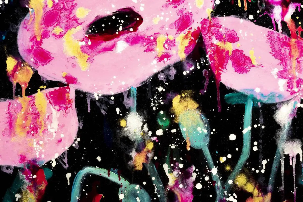 Fuschia Fields - Original by artist Ruby Keller - Wyecliffe Galleries