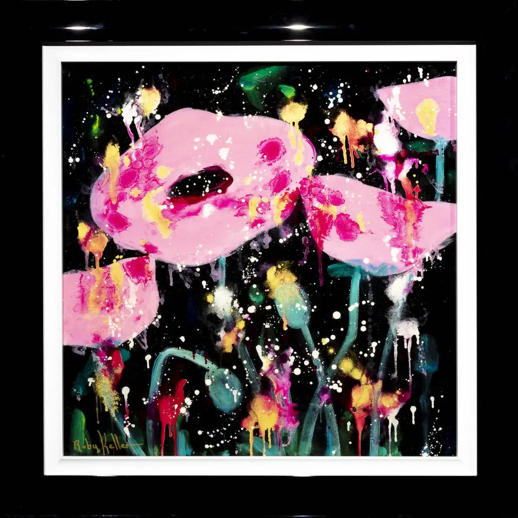 Fuschia Fields - Original by artist Ruby Keller - Wyecliffe Galleries