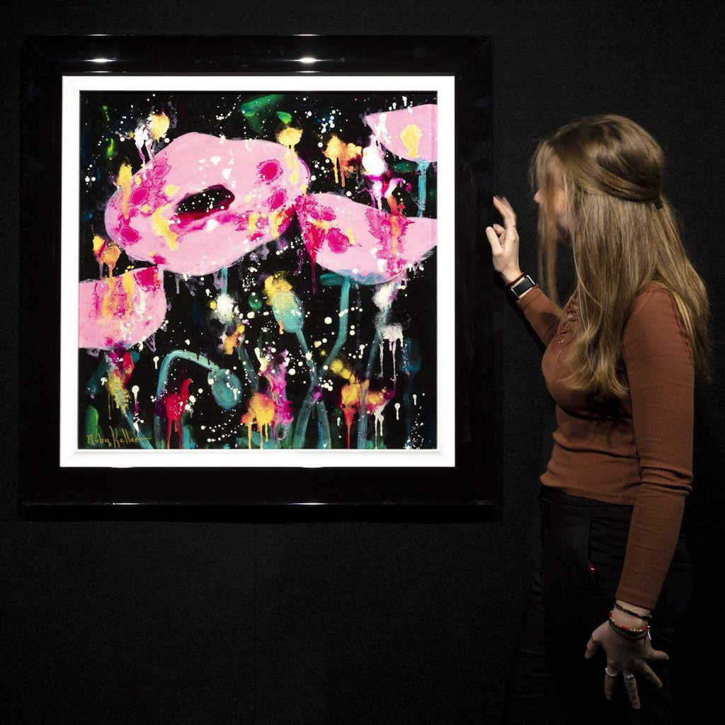 Fuschia Fields - Original by artist Ruby Keller - Wyecliffe Galleries