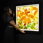 Gold Gardens - Original by artist Ruby Keller - Wyecliffe Galleries