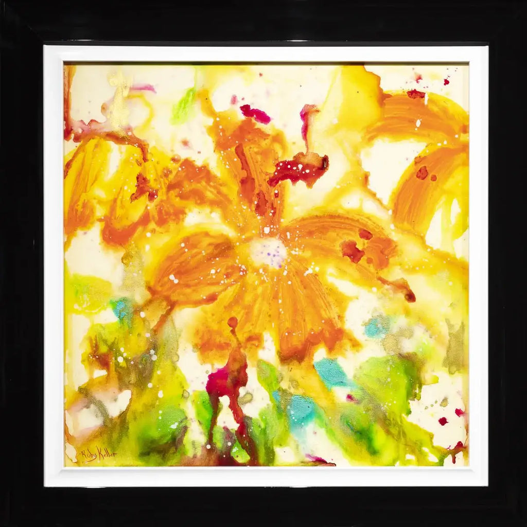 Gold Gardens - Original by artist Ruby Keller - Wyecliffe Galleries