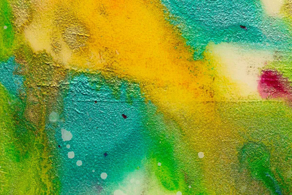 Gold Gardens - Original by artist Ruby Keller - Wyecliffe Galleries