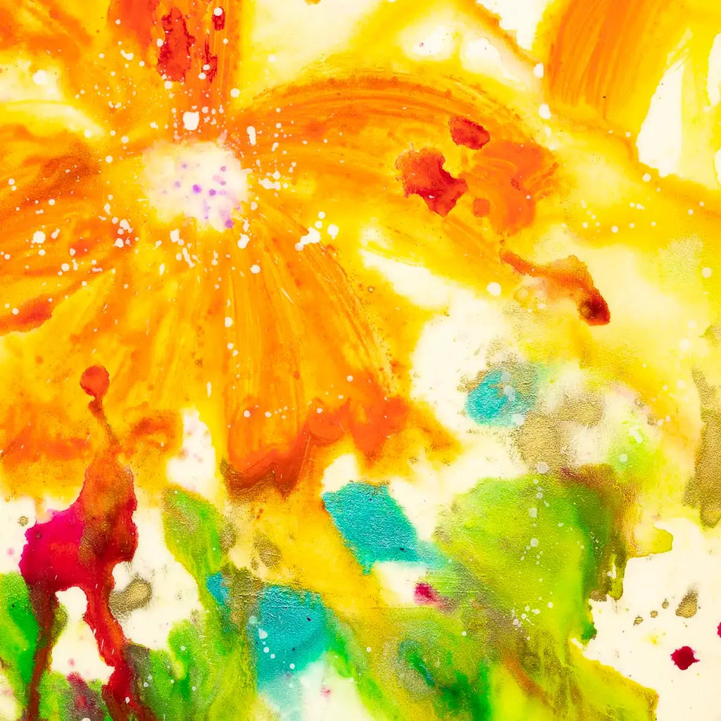 Gold Gardens - Original by artist Ruby Keller - Wyecliffe Galleries