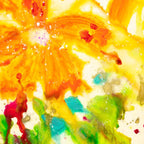 Gold Gardens - Original by artist Ruby Keller - Wyecliffe Galleries