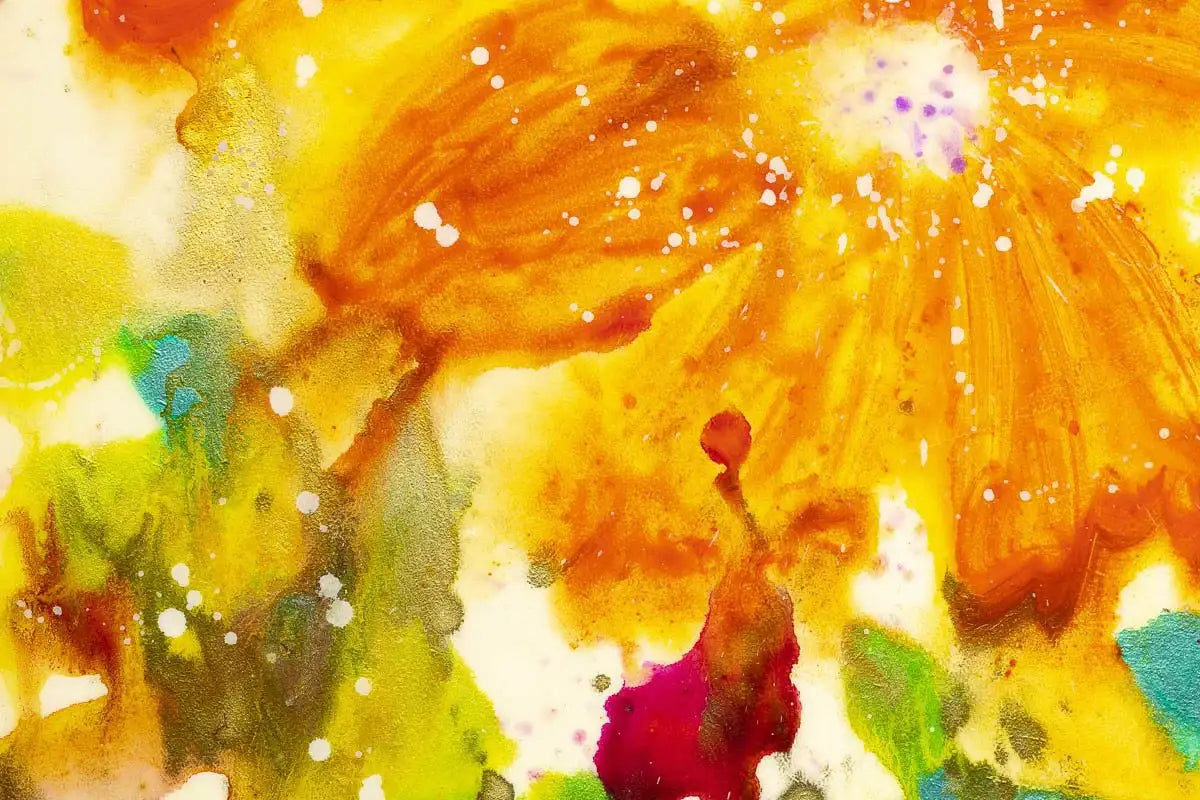 Gold Gardens - Original by artist Ruby Keller - Wyecliffe Galleries