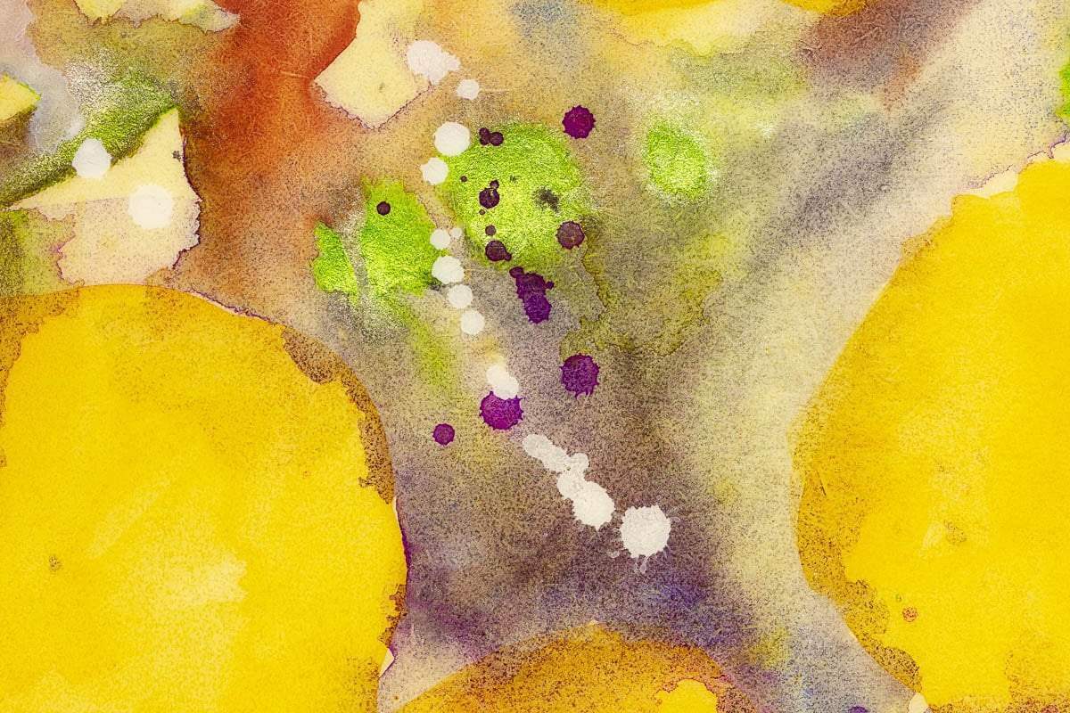 Golden Bloom - Original by artist Ruby Keller - Wyecliffe Galleries