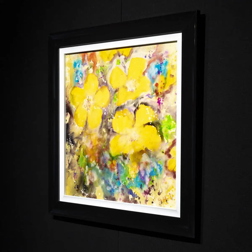 Golden Bloom - Original by artist Ruby Keller - Wyecliffe Galleries