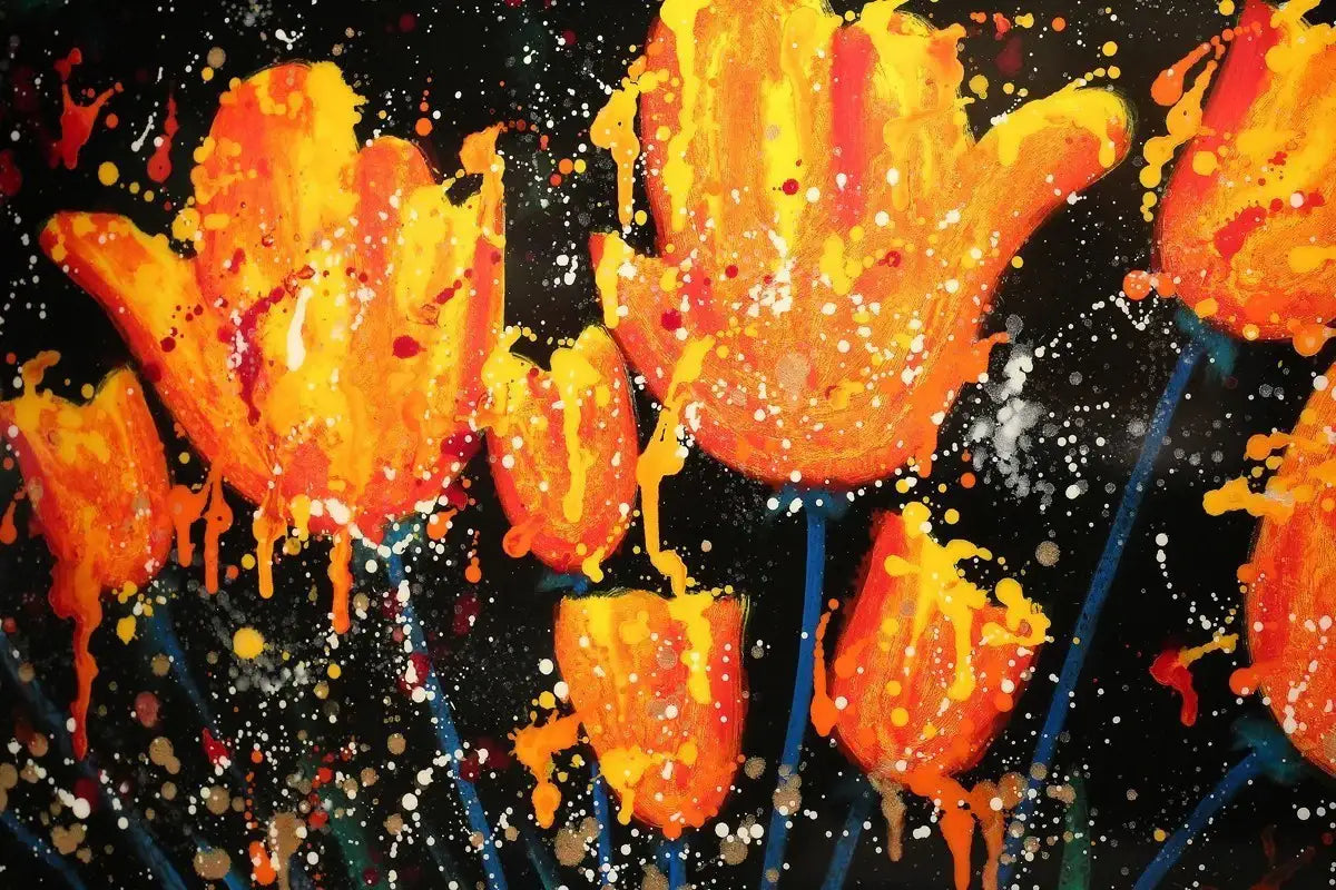Golden Display - SOLD by artist Ruby Keller - Wyecliffe Galleries