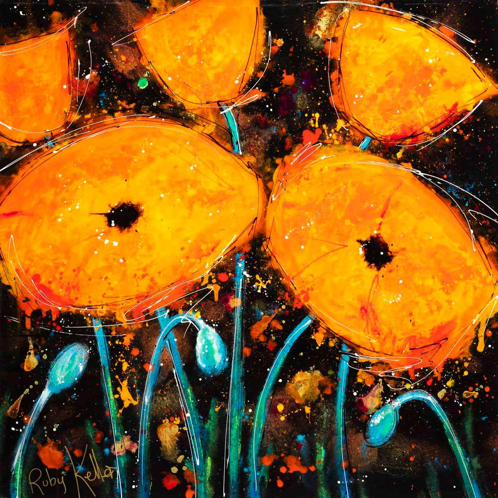 In Remembrance - Original SOLD by artist Ruby Keller - Wyecliffe Galleries