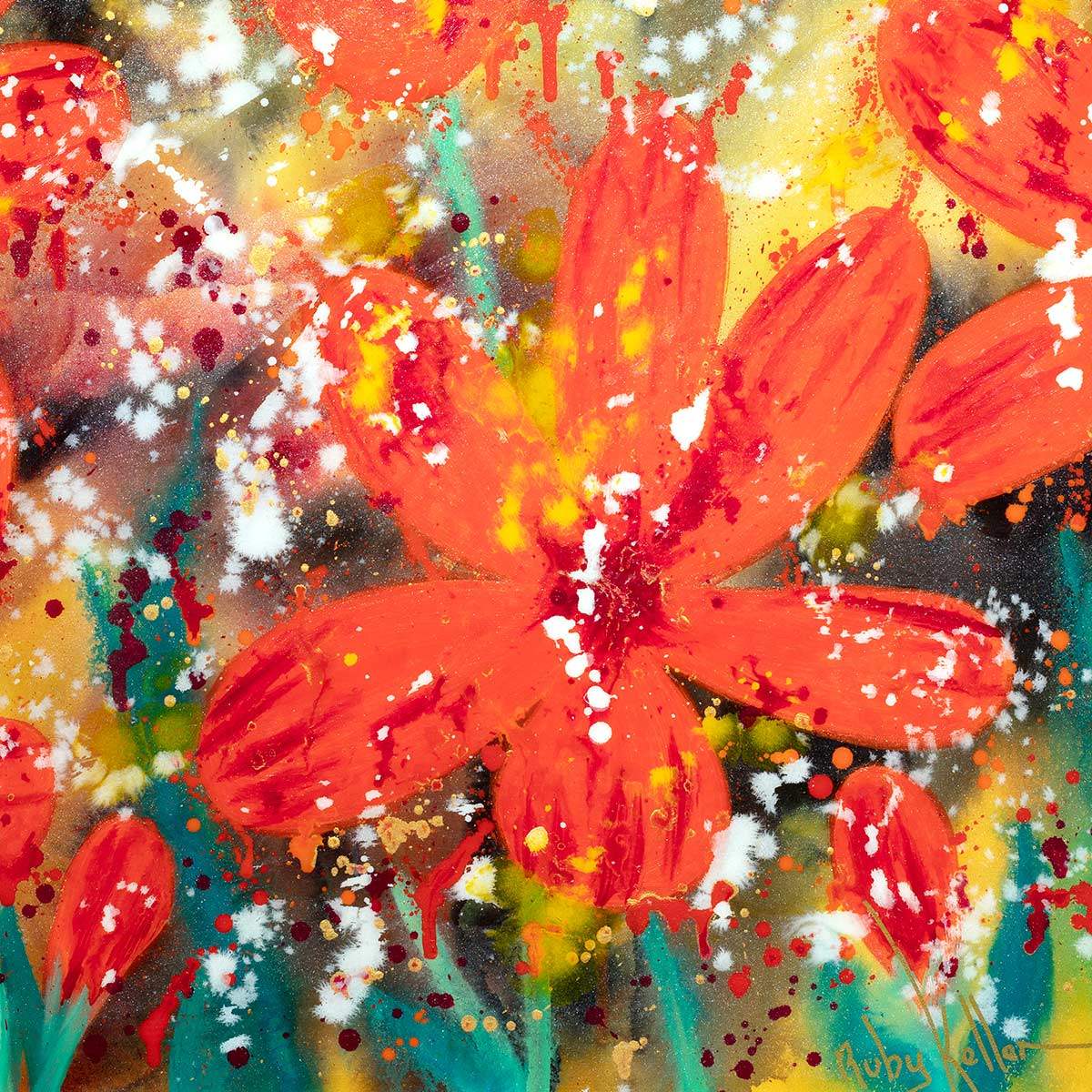 Papaverus - Original by artist Ruby Keller - Wyecliffe Galleries