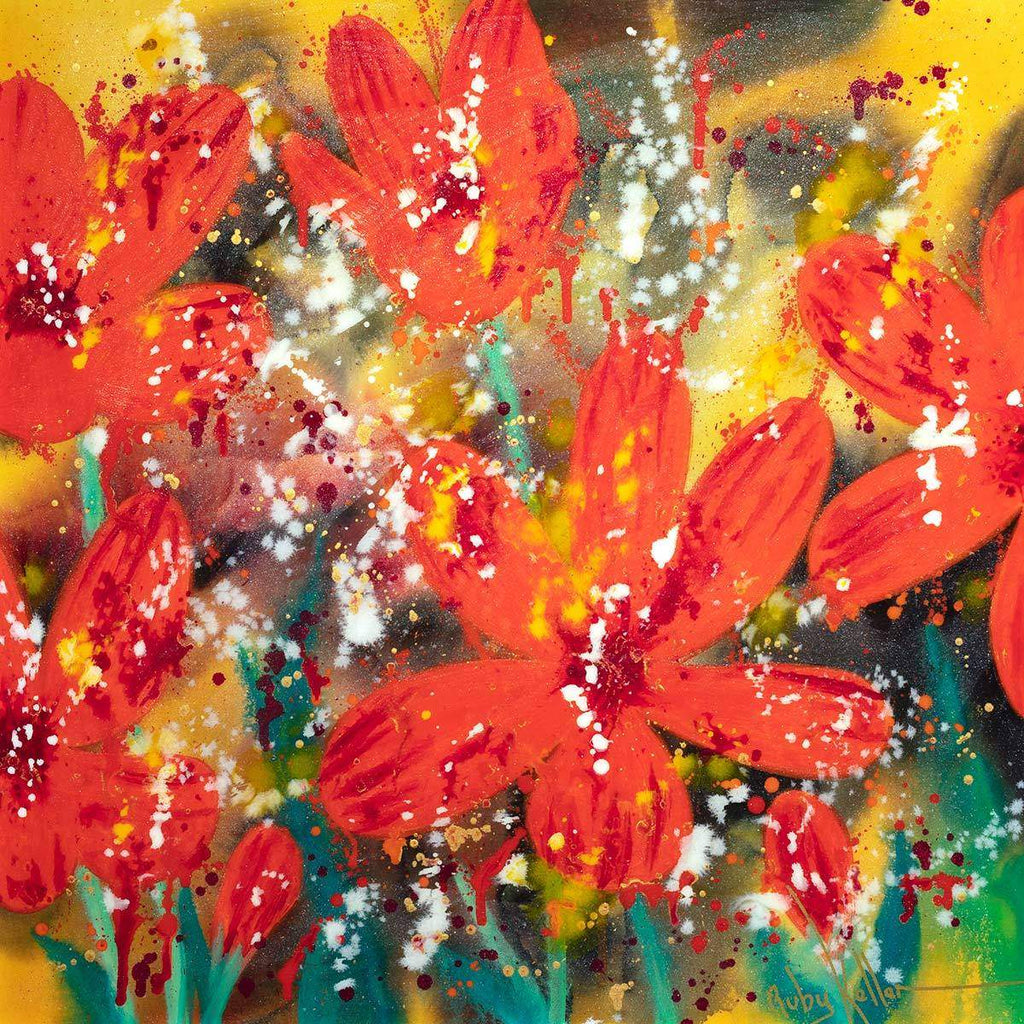 Papaverus - Original by artist Ruby Keller - Wyecliffe Galleries