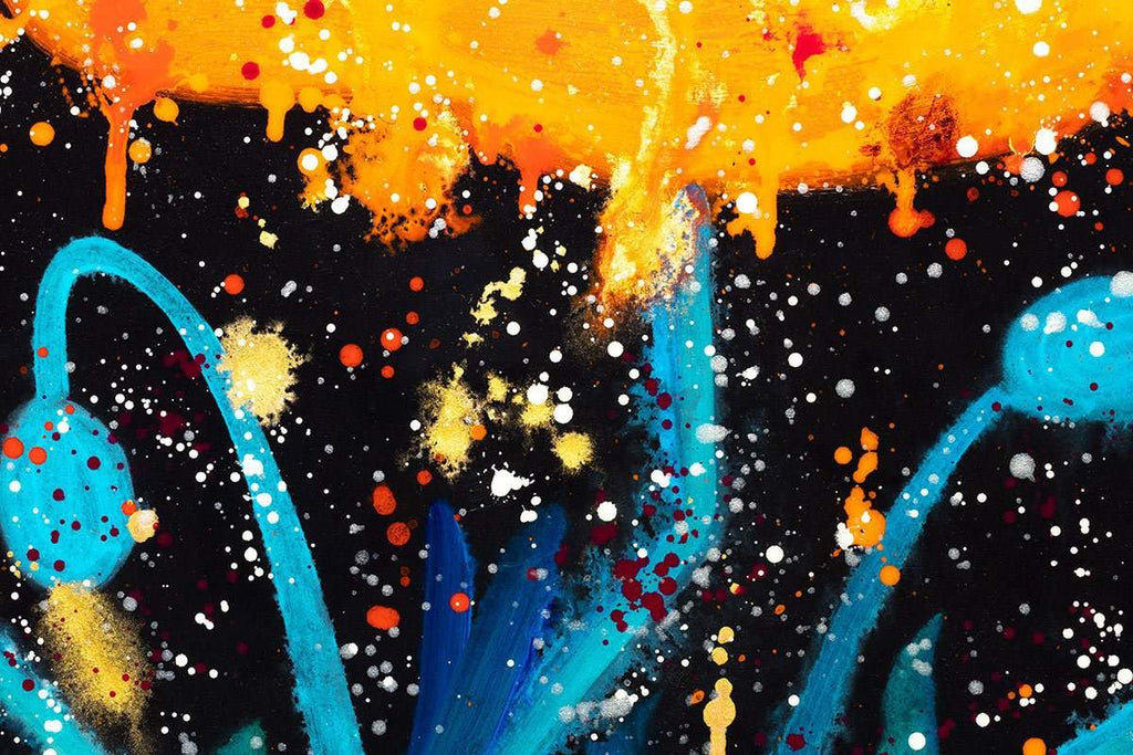 Poppy Passion - Original SOLD by artist Ruby Keller - Wyecliffe Galleries