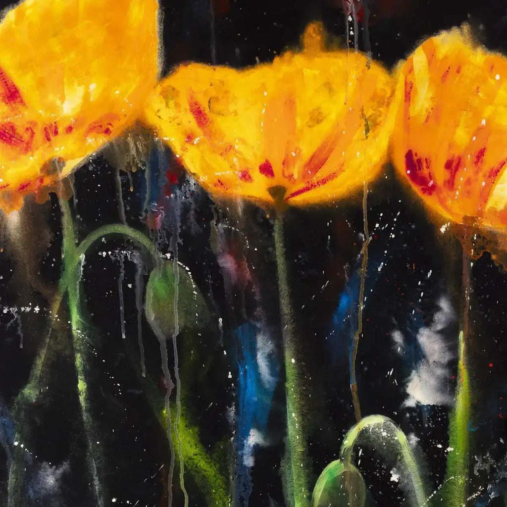 Poppy Power - Original by artist Ruby Keller - Wyecliffe Galleries