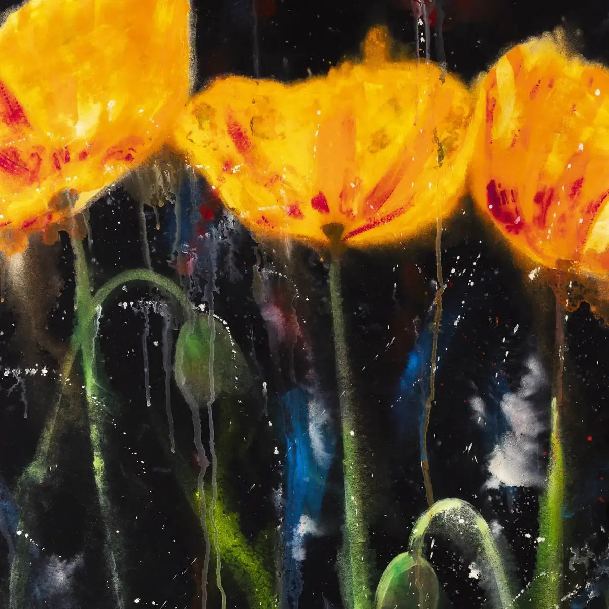 Poppy Power - Original by artist Ruby Keller - Wyecliffe Galleries