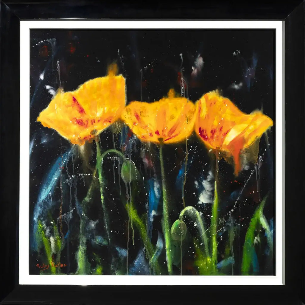 Poppy Power - Original by artist Ruby Keller - Wyecliffe Galleries