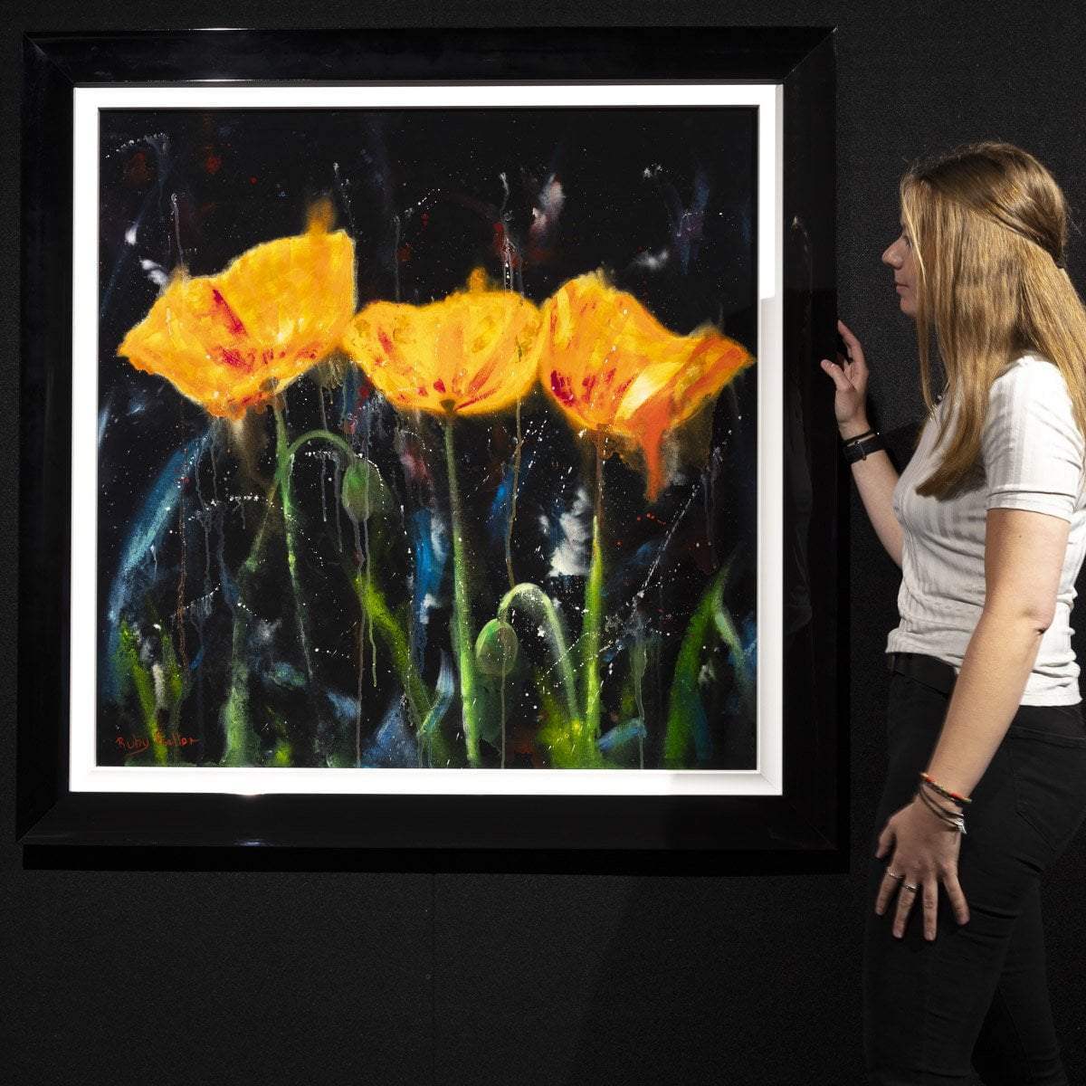 Poppy Power - Original by artist Ruby Keller - Wyecliffe Galleries