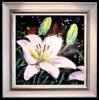 White Lilies II - SOLD by artist Ruby Keller - Wyecliffe Galleries