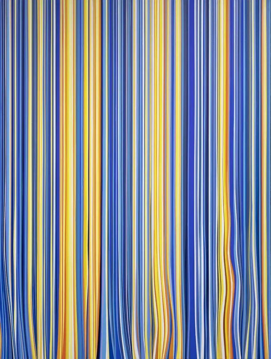 Blue Samba - Original - SOLD by artist Scott Bauer - Wyecliffe Galleries