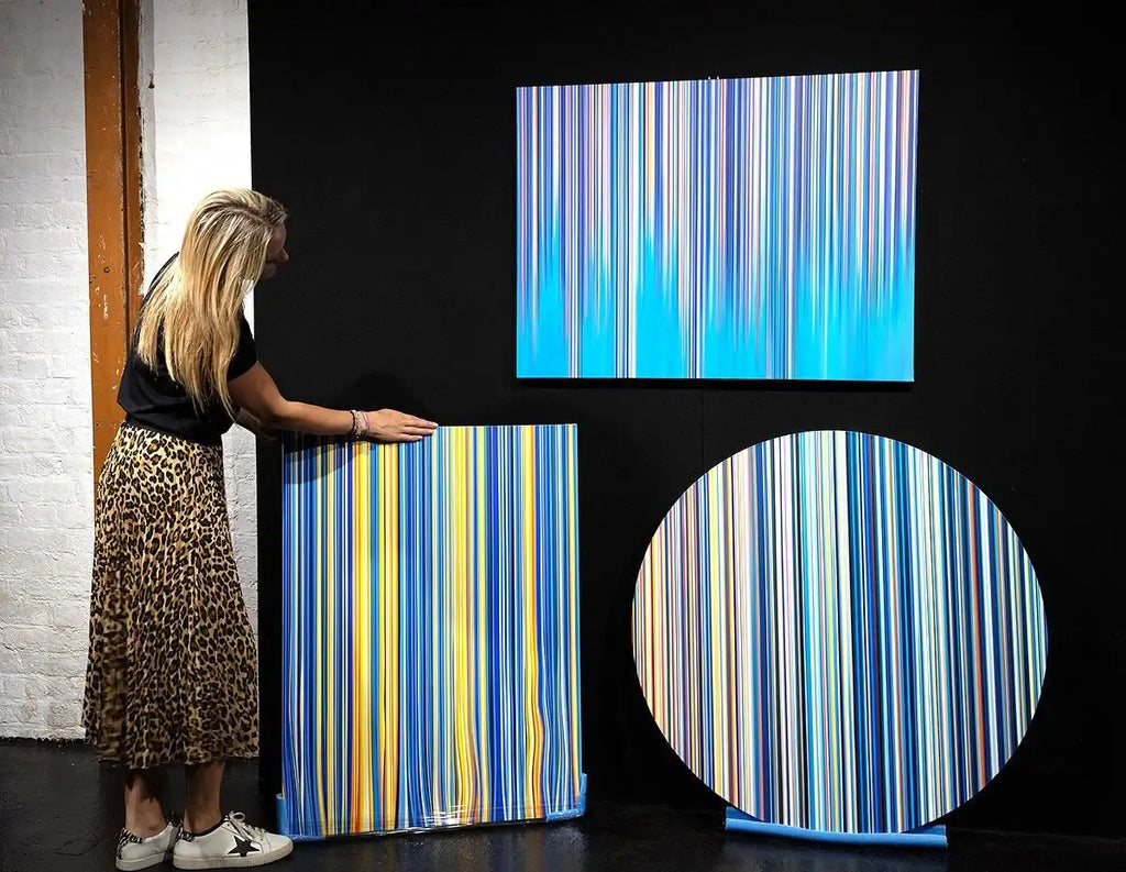 Blue Samba - Original - SOLD by artist Scott Bauer - Wyecliffe Galleries