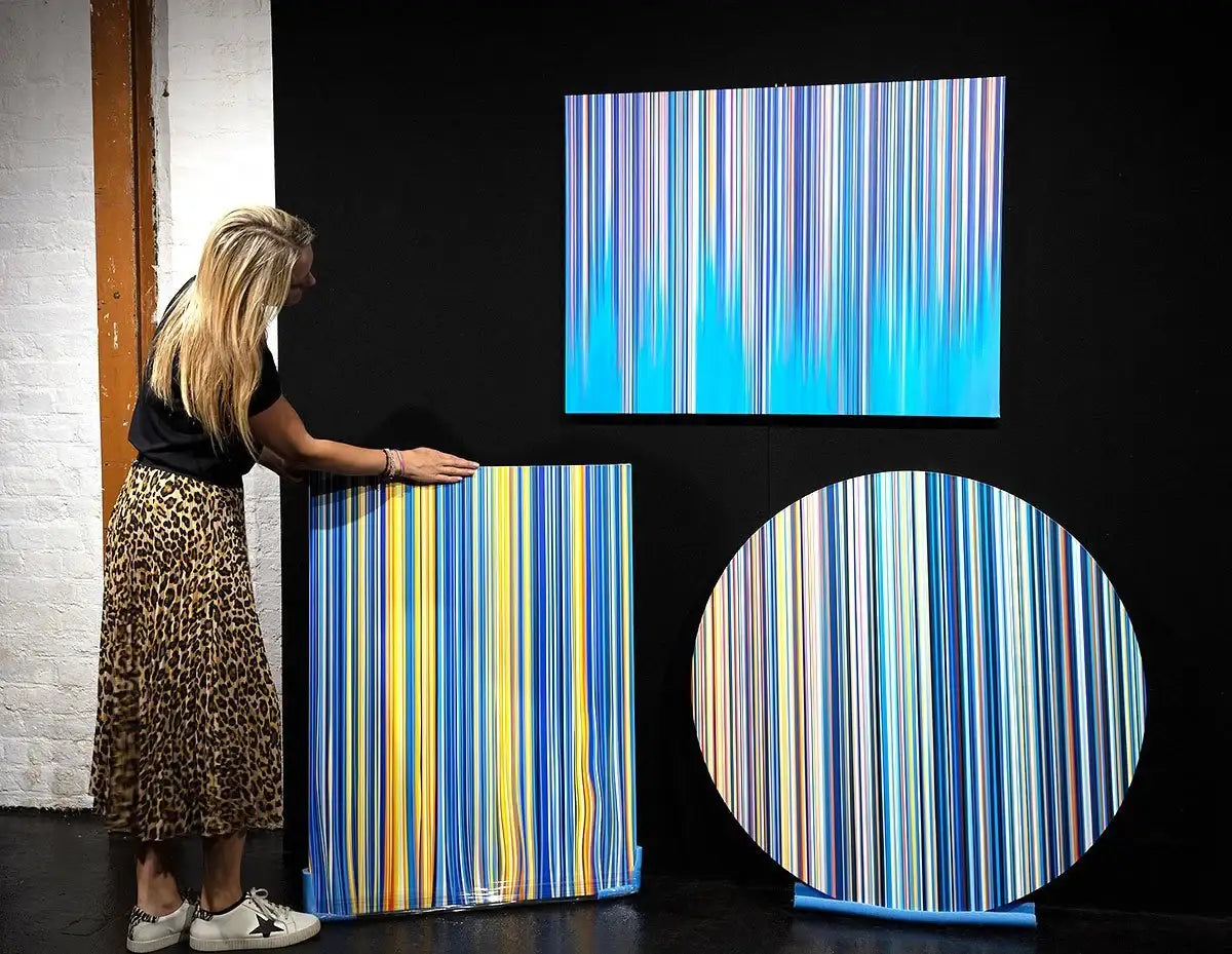 Blue Samba - Original - SOLD by artist Scott Bauer - Wyecliffe Galleries