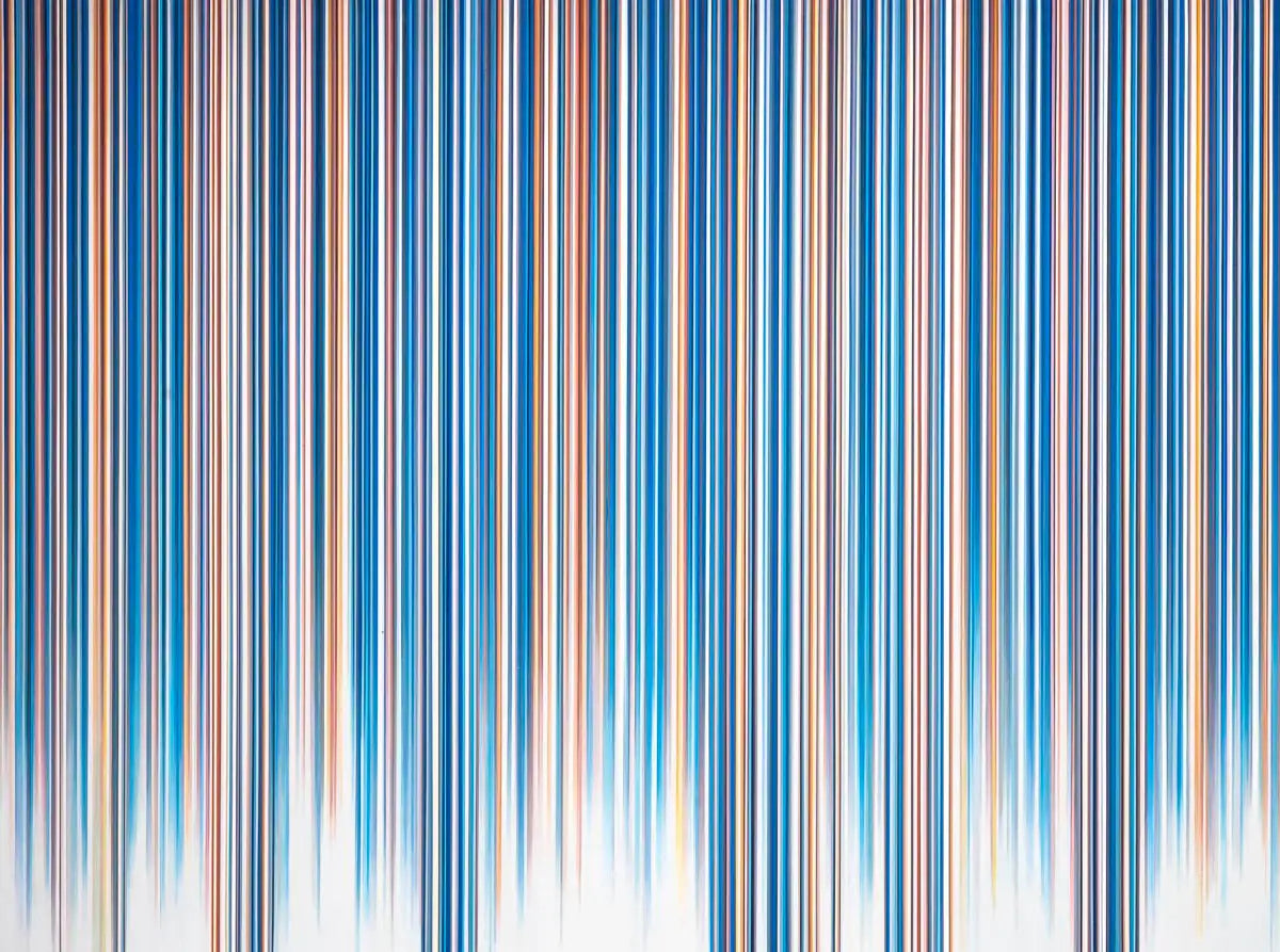 Chromatic Waterfall - Original by artist Scott Bauer - Wyecliffe Galleries