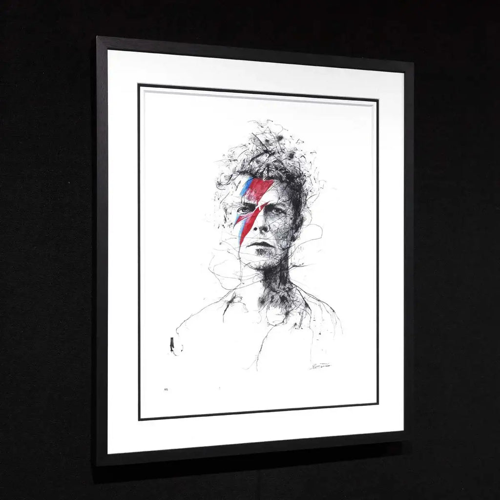 Bowie - Unique Edition - SOLD by artist Scott Tetlow - Wyecliffe Galleries