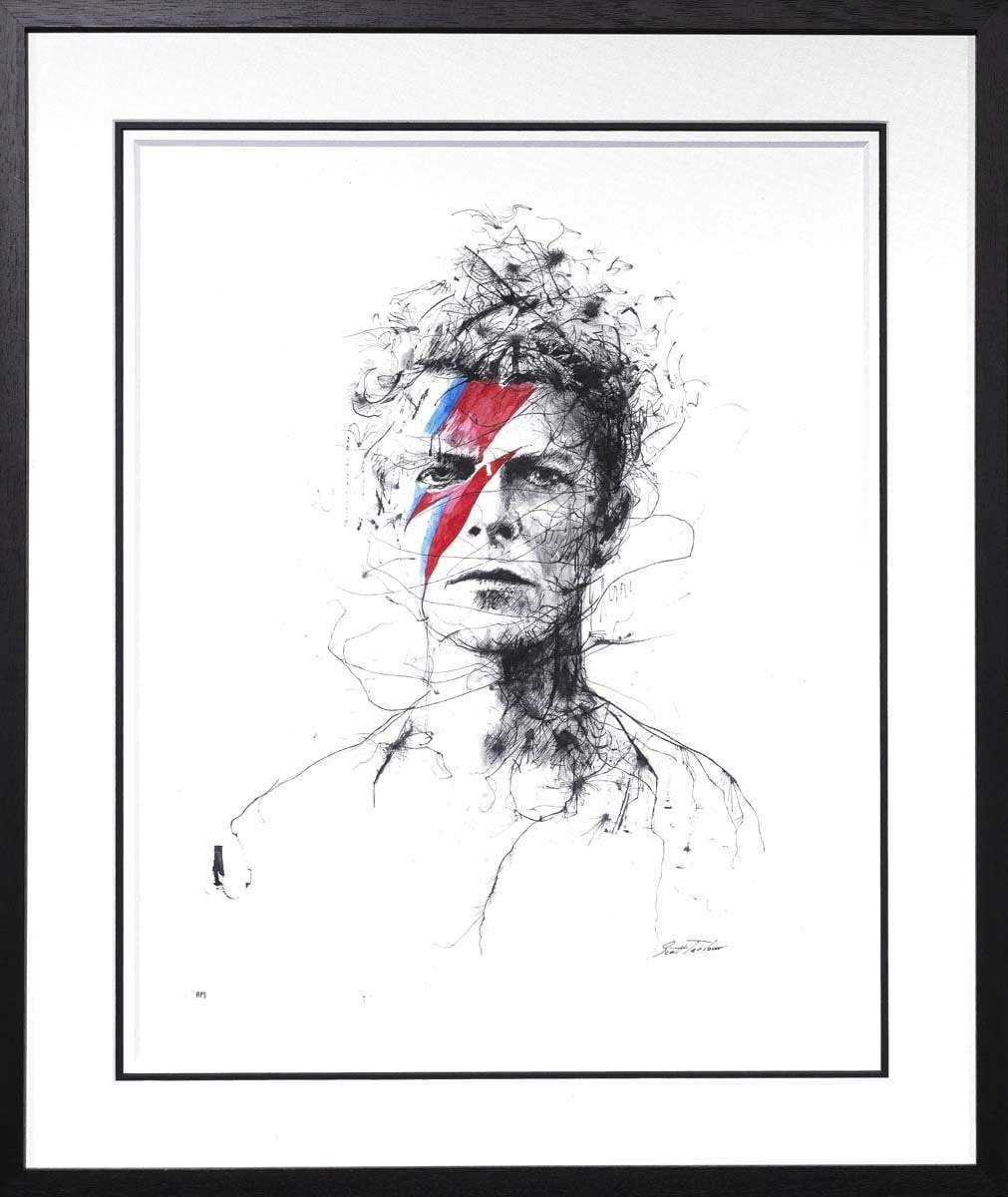 Bowie - Unique Edition - SOLD by artist Scott Tetlow - Wyecliffe Galleries