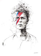 Bowie - Original - SOLD by artist Scott Tetlow - Wyecliffe Galleries
