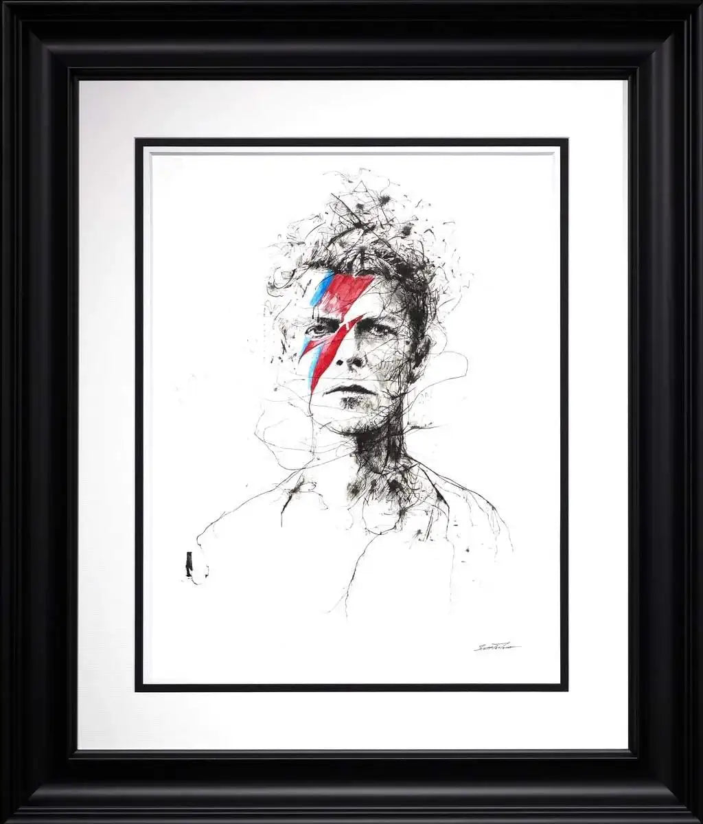 Bowie - Original - SOLD by artist Scott Tetlow - Wyecliffe Galleries
