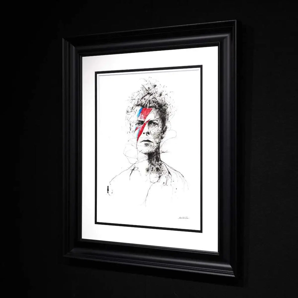 Bowie - Original - SOLD by artist Scott Tetlow - Wyecliffe Galleries