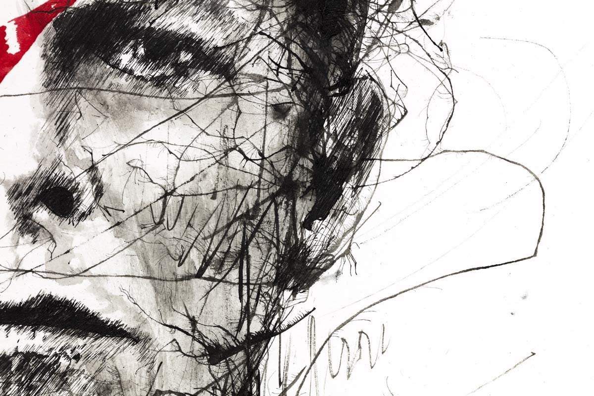 Bowie - Original - SOLD by artist Scott Tetlow - Wyecliffe Galleries